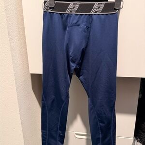 Kids Blue Athletic Leggings